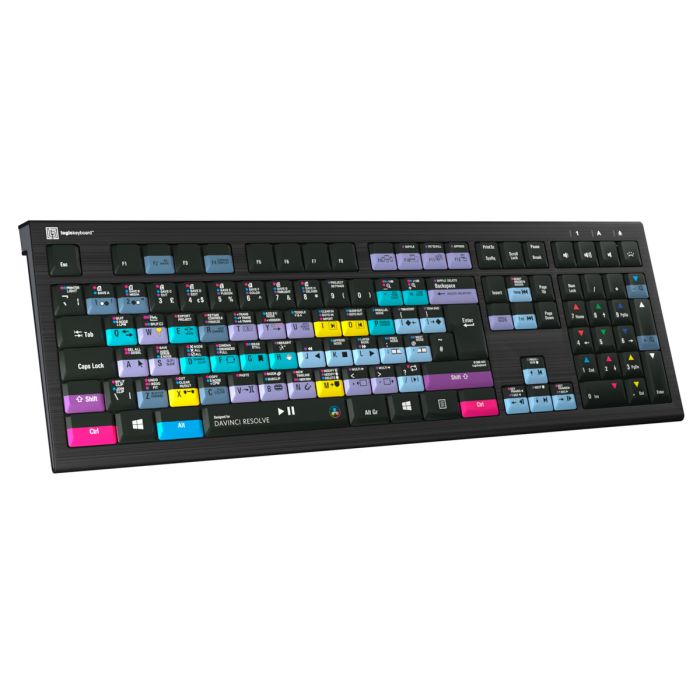 Logickeyboard DaVinci Resolve ASTRA2 Backlit Keyboard – Windows,Logickeyboard DaVinci Resolve ASTRA2 Backlit Keyboard – Windows front