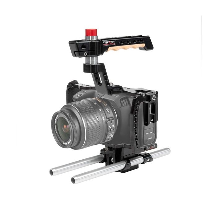 Shape Blackmagic Pocket Cinema Camera 4K Cage with 15mm Rod System