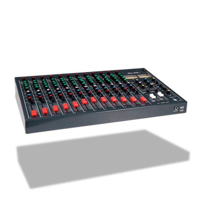 Alice 1228 MKIII Mixing Desk 12 x Mic/Line Channels angle,Alice 1228 MKIII Mixing Desk 12 x Mic/Line Channels,Alice 1228 MKIII Mixing Desk 12 x Mic/Line Channels rear,Alice 1228 MKIII Mixing Desk 12 x Mic/Line Channels