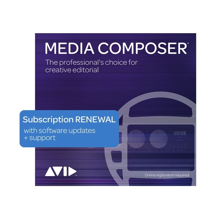 Avid Media Composer 1-Year Subscription renewal