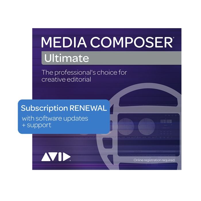 Avid Media Composer Ultimate 1-Year Subscription Renewal