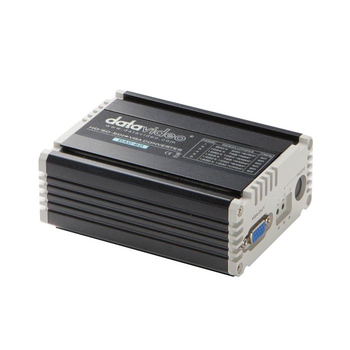 Data Video DAC60 SDI to VGA Converter, angle,Data Video DAC60 SDI to VGA Converter, side 2