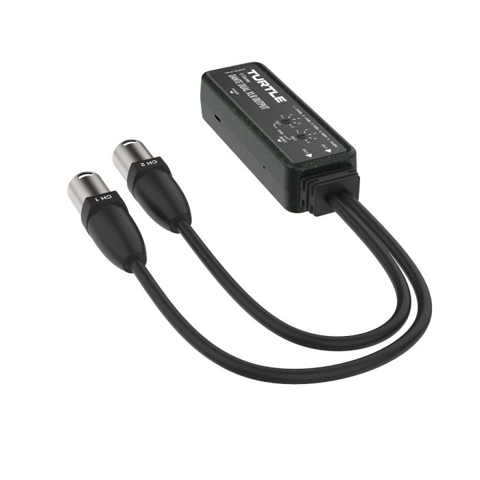 Turtle AV Dante Dual Channel Dante to Analog XLR Adapter