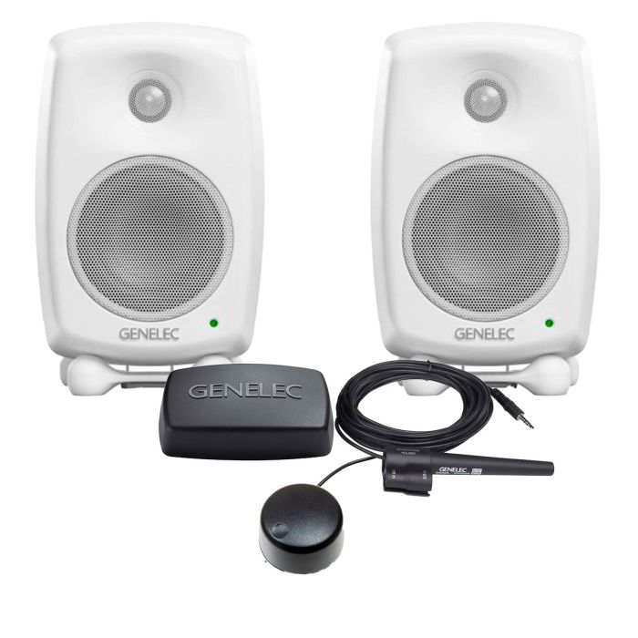 Genelec 8320AWM Smart Active Monitor - Stereo Bundle Pack (White)