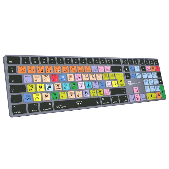 Logickeyboard Apple Logic Pro X Titan Wireless Keyboard - Mac