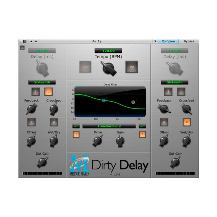 Metric Halo Dirty Delay Plugin