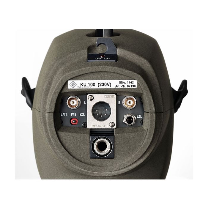 Neumann KU 100 connections,Neumann KU 100 front,Neumann KU 100 ear close up