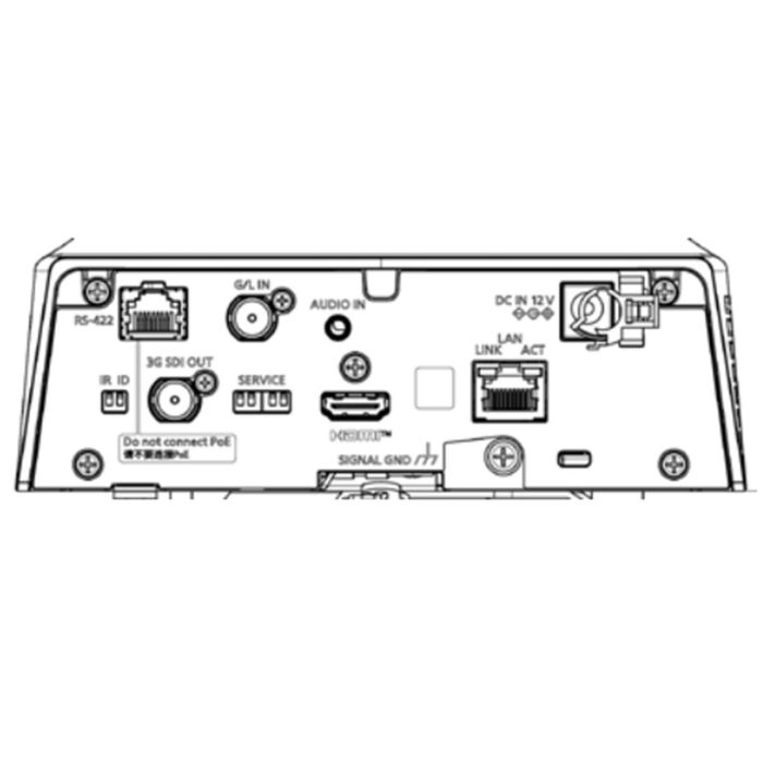 Panasonic AW-UE80, rear