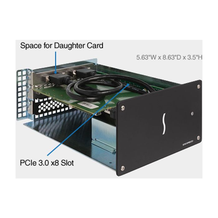 Sonnet Echo Express SE I Thunderbolt 3 Expansion Chassis inside,Sonnet Echo Express SE I Thunderbolt 3 Expansion Chassis side,Sonnet Echo Express SE I Thunderbolt 3 Expansion Chassis rear,Sonnet Echo Express SE I Thunderbolt 3 Expansion Chassis side,Sonne