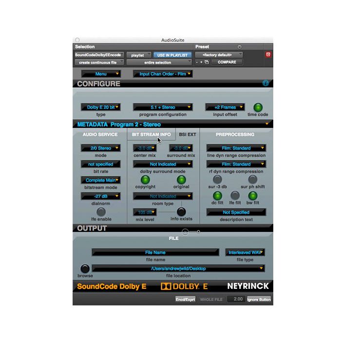 SoundCode For Dolby E Encoder