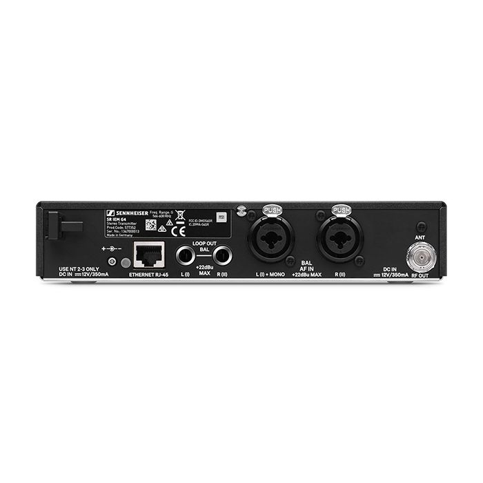 Sennheiser SR IEM G4 rear,Sennheiser SR IEM G4 front