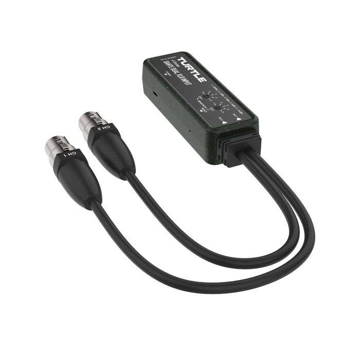 Turtle AV Dante Dual Channel Analog XLR to Dante Adapter