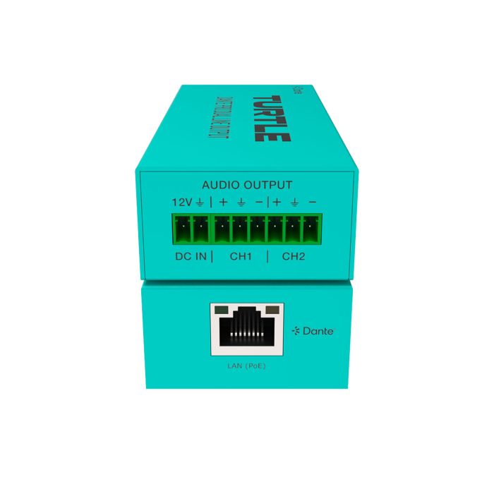 Turtle AV Dante Pro 2Ch Analog Line Output Adapter