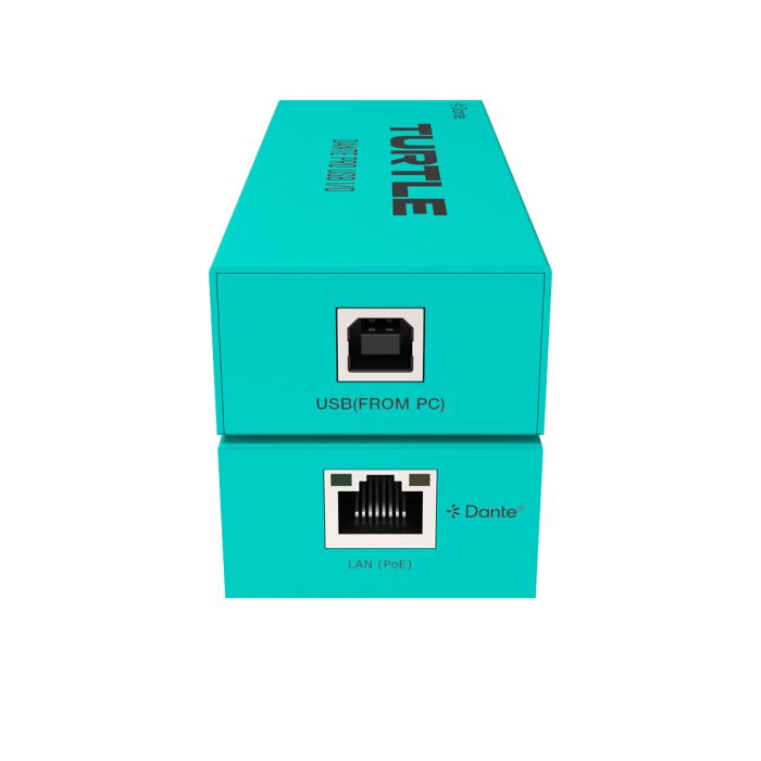 Turtle AV Dante Pro 2Ch USB-C I/O Adapter