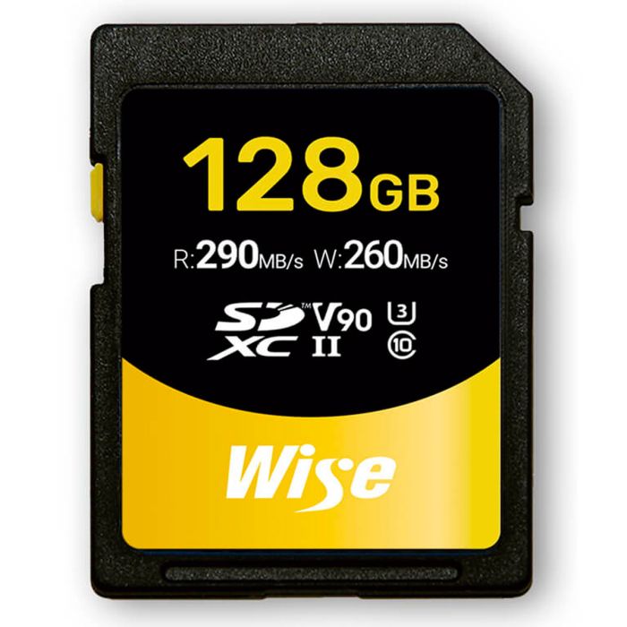 Wise SDXC UHS-II Memory Card - 128GB - V90