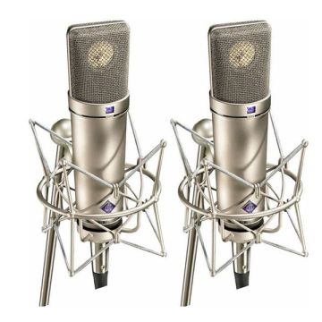 Neumann U 87 Ai Studio Condenser Microphone Stereo Set (Nickel)