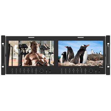 TV Logic RKM-290A 2 x 9" Full HD Multi-Channel LCD Rack Monitor