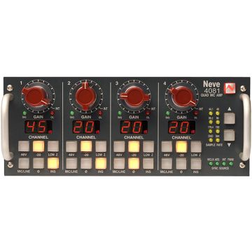 Neve 4081 Quad Mic Pre Front showing controls