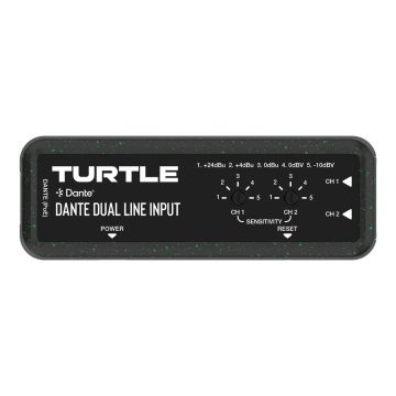 Dante Dual Channel Analog Line Input Adapter with Gain Controls
