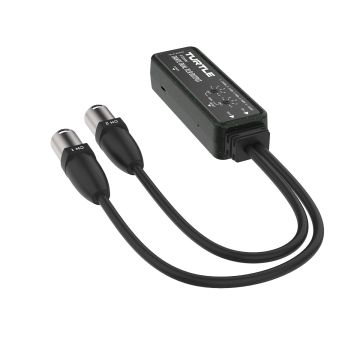 Turtle AV Dante Dual Channel Dante to Analog XLR Adapter