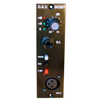 DAV Electronics BG501 500 Series Mic Preamp
