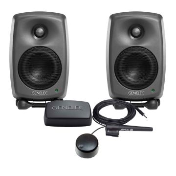 Genelec 8320APM Smart Active Monitor - Stereo Bundle Pack (Dark Grey)