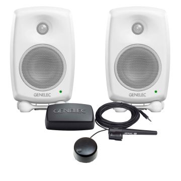 Genelec 8320AWM Smart Active Monitor - Stereo Bundle Pack (White)