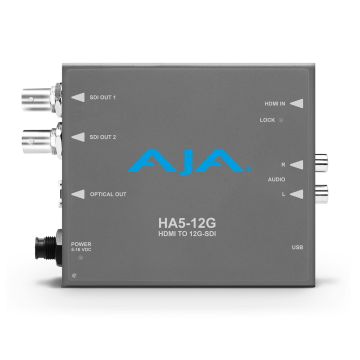 AJA HA5-12G HDMI 2.0 to 12G-SDI Mini Converter