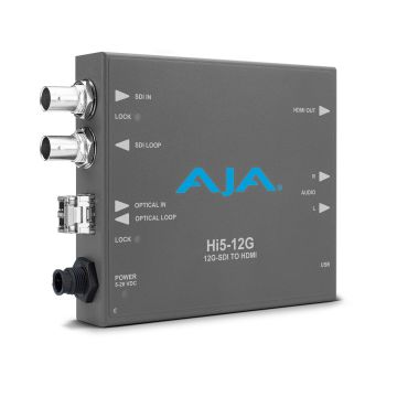 AJA Hi5-12G-TR 12G-SDI to HDMI 2.0 Mini Converter