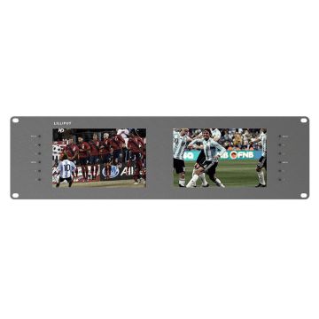 Lilliput RM-7028S Dual 7 inch 3RU Rackmount SDI Monitor