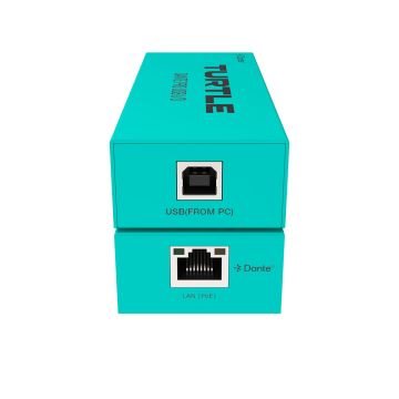 Turtle AV Dante Pro 2Ch USB-C I/O Adapter