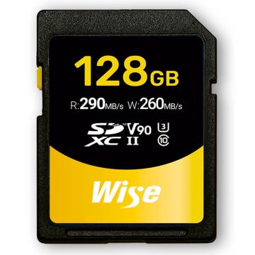 Wise SDXC UHS-II Memory Card - 128GB - V90